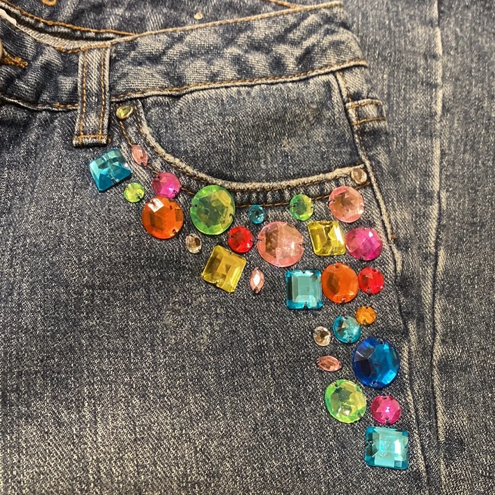 Limited Too Chunky Rhinestone Jeans